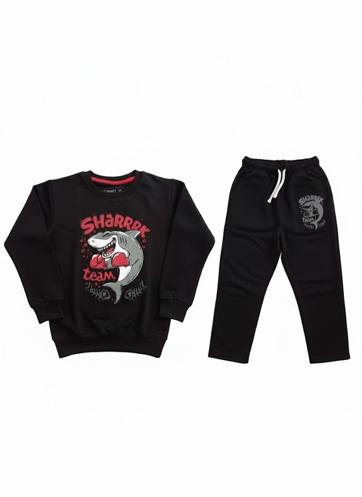 Black Shark Sweatshirt and Jogger Set
